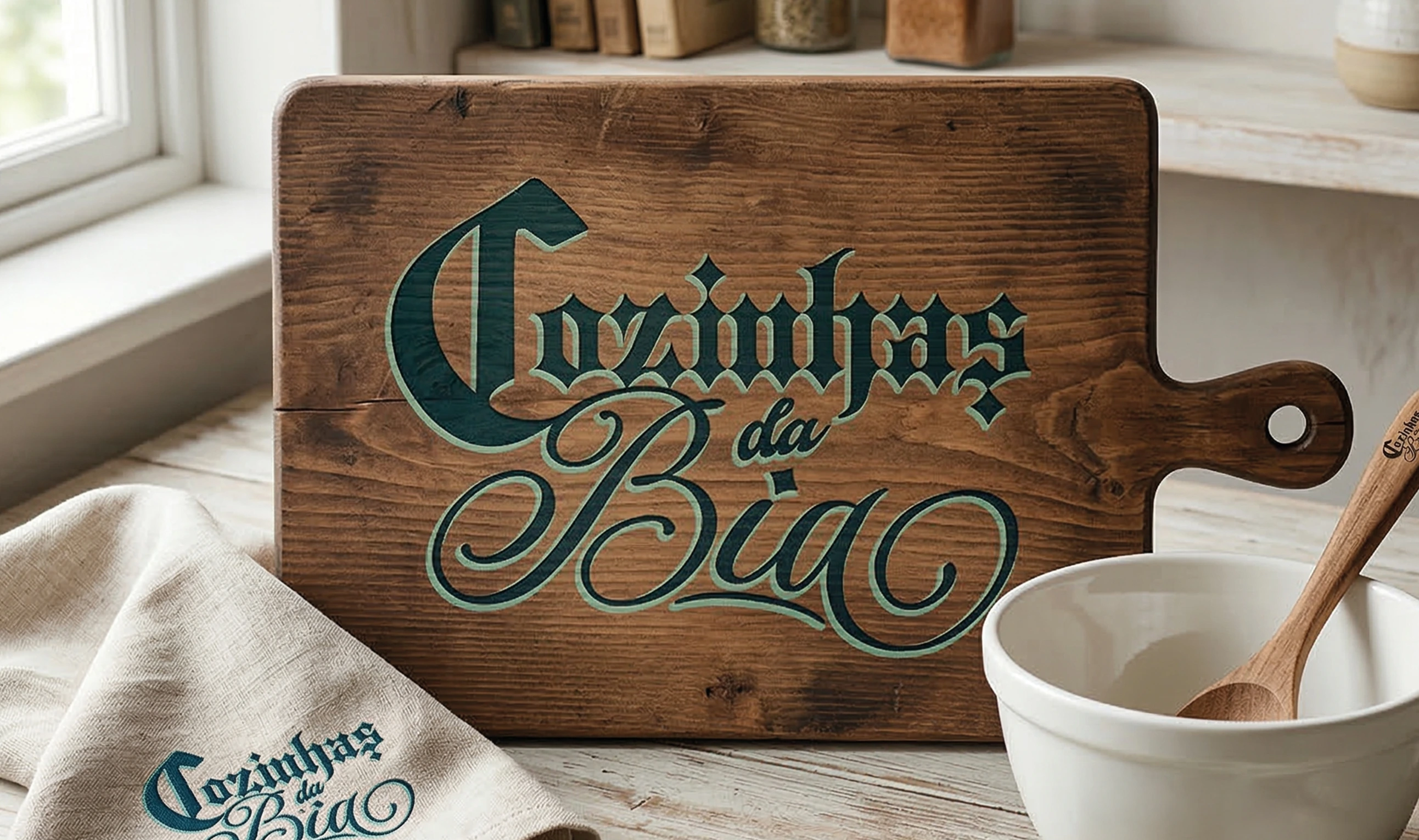 Logotipo "Cozinhas da Bia"